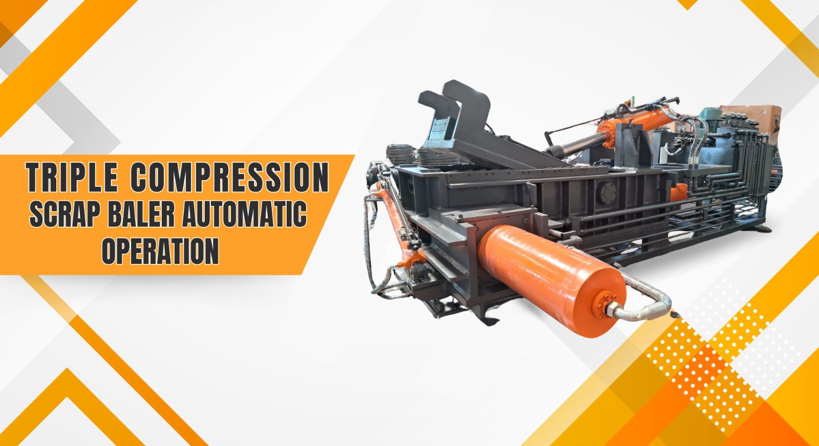 Triple Compression Scrap Baling Press Machine